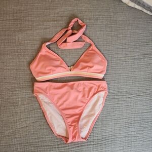 vtg Jag pink halter top bikini set 00s y2k  Size M